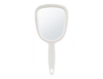 Kosmetické zrcátko s rukojetí Sibel - 10 x 21,8 cm, bílé