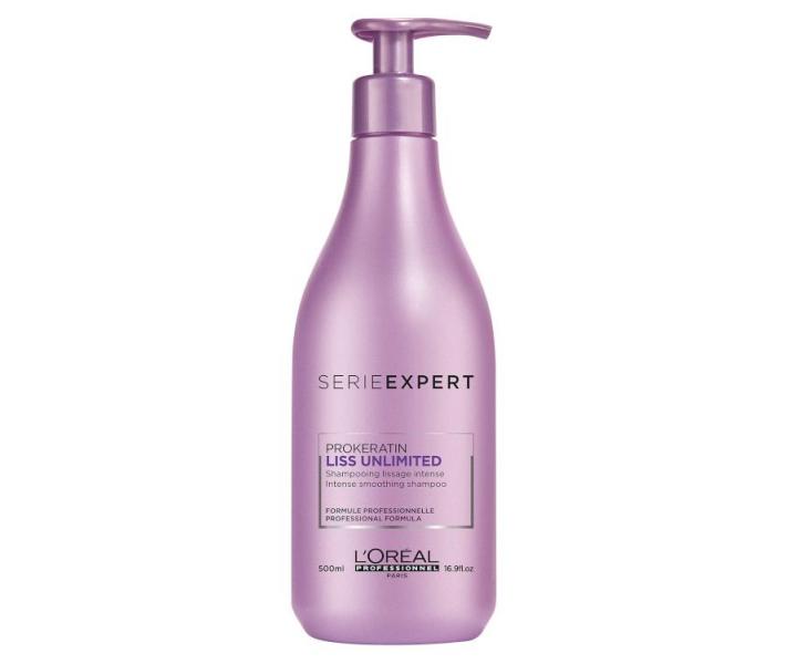 Sada pro uhlazení vlasů Loréal Liss Unlimited + sprej Vitamino Color 45 ml zdarma