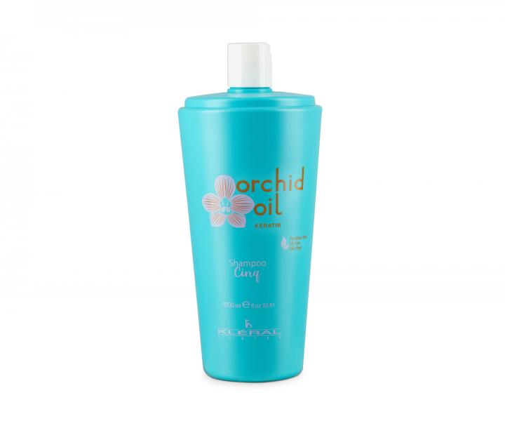 Ochranný hydratační šampon Kléral System Orchid Oil Keratin Cinq Shampoo - 1000 ml
