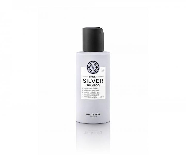 Šampon pro neutralizaci žlutých tónů Maria Nila Sheer Silver Shampoo - 100 ml