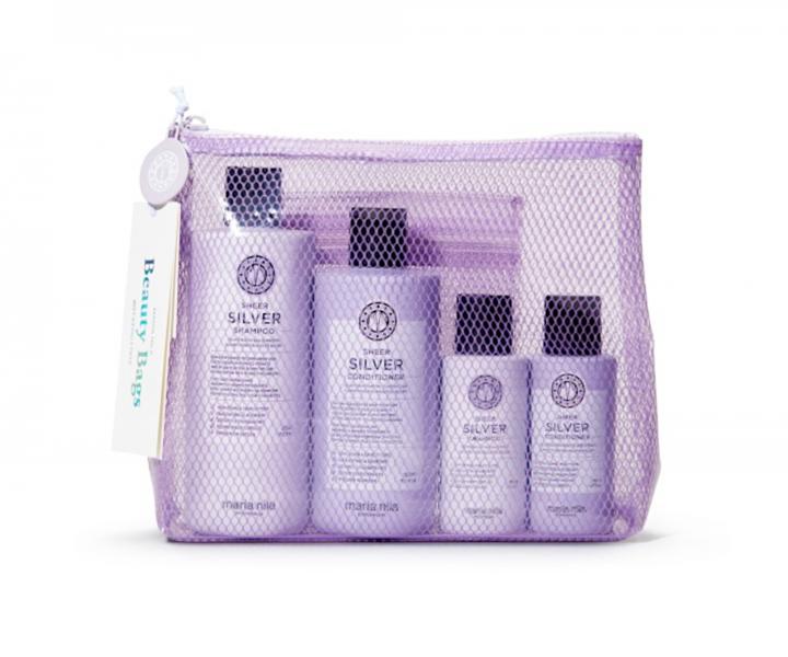 D�rkov� sada pro neutralizaci �lut�ch t�n� Maria Nila Sheer Silver + kosmetick� ta�ti�ka zdarma