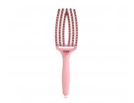 Kartáč Olivia Garden Fingerbrush Combo Medium - perleťově růžový
