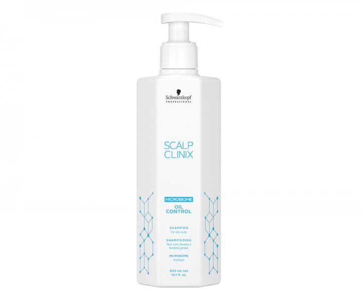Šampon pro mastící se vlasy Schwarzkopf Professional Scalp Clinix Oil Control Shampoo - 300 ml