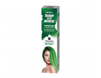 Barevn pnov tuidlo Venita Trendy Color Mousse Emerald Green - 75 ml, smaragdov zelen