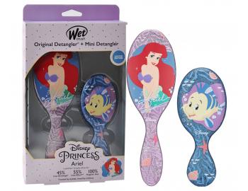 Dárková sada kartáčů na vlasy Wet Brush Original Detangler a Mini Detangler Disney Princess Ariel
