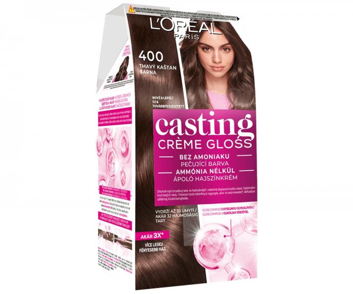 Peliv bez amoniaku Loral Casting Crme Gloss - 400 tmav katan