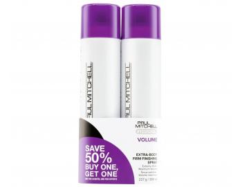 Sada laku pro objem vlasů Paul Mitchell Extra Body Firm Finishing Spray - 300 ml - 1+1 zdarma