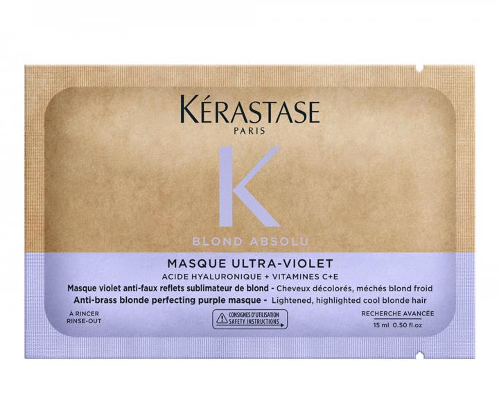 Maska pro neutralizaci �lut�ho t�nu K�rastase Blond Absolu Masque Ultra-Violet - 15 ml (bonus)