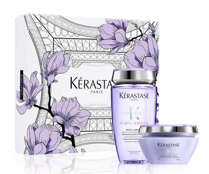 Dárková sada pro zesvětlené a melírované vlasy Kérastase Blond Absolu Spring Box