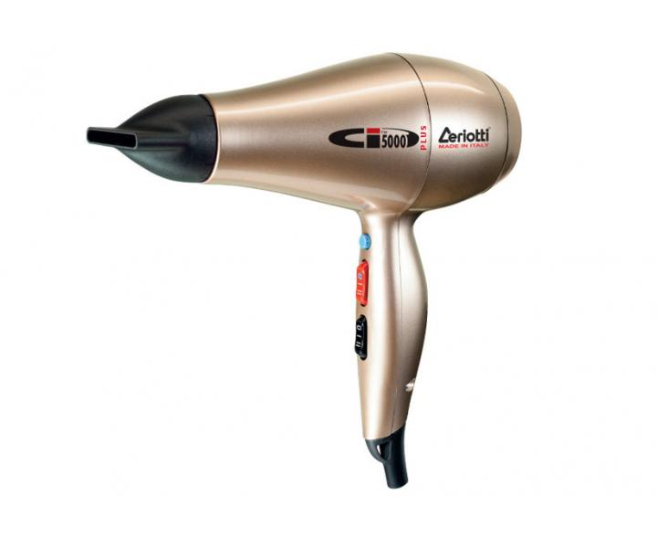 Profesionální fén na vlasy Ceriotti Ci 5000 Plus, zlatý - 2200 W