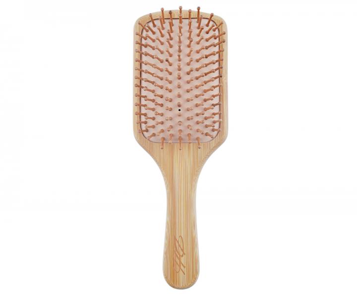 Bambusový masážní kartáč na vlasy Detail - Hair style Bamboo Brush - 24,5 x 8,2 cm