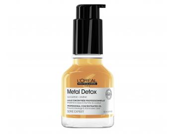 Olej pro barvené a poškozené vlasy Loréal Professionnel Serie Expert Metal Detox - 50 ml