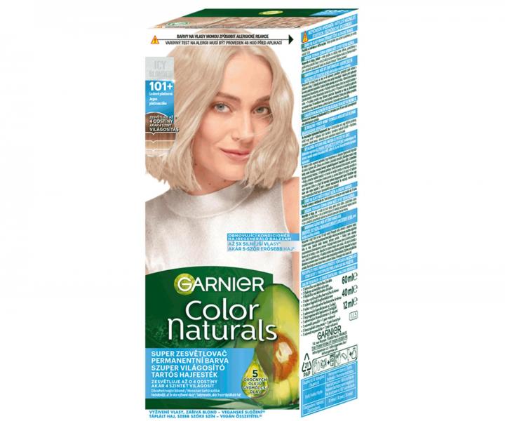 Permanentní zesvětlující barva na vlasy Garnier Color Naturals - 101+ ledově platinová