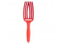 Kartáč Olivia Garden Fingerbrush Combo Medium Think Pink Edition - neonově oranžový