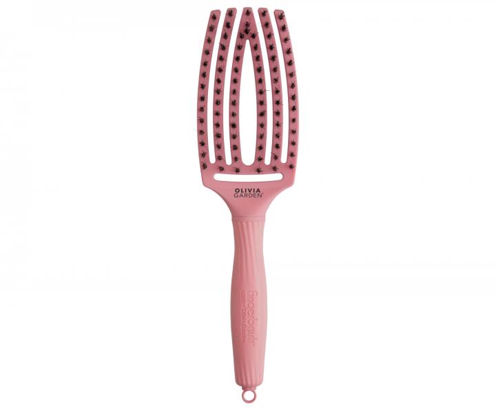 Kartáč Olivia Garden Fingerbrush Combo Medium - starorůžový