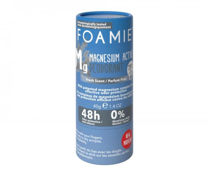 Pánský tuhý deodorant s hořčíkem Foamie Refresh - 40 g (bonus)