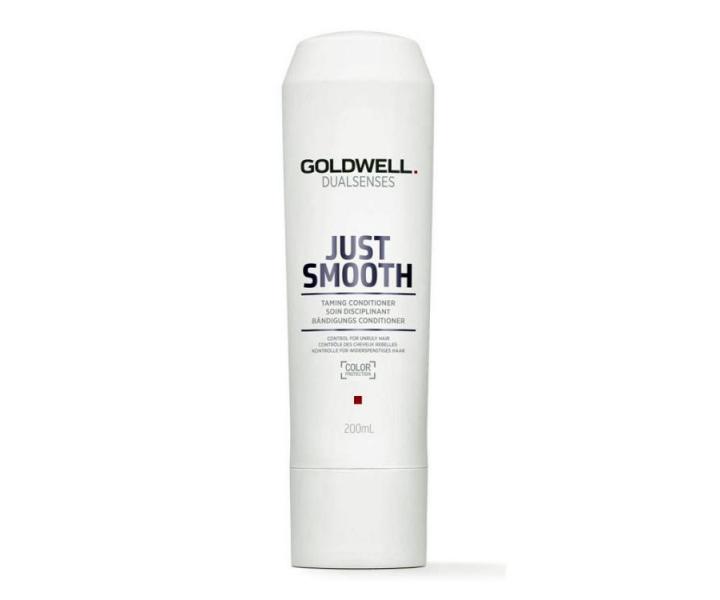 Sada pro uhlazen vlas Goldwell Just Smooth - ampon + kondicionr + nramek s gumikami ZDARMA