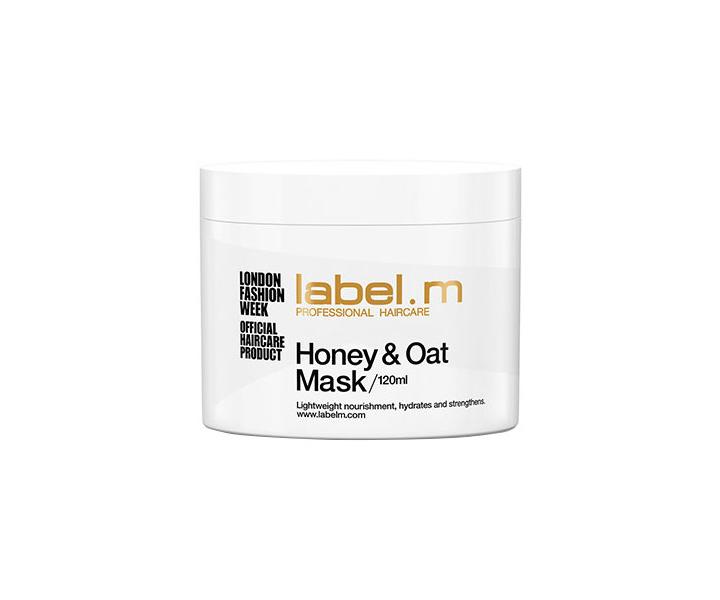 Hydratační maska pro poškozené vlasy Label.m Honey & Oat - 120 ml