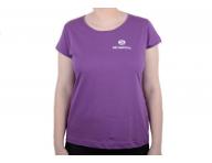 Tri�ko s kr�tk�m ruk�vem, kulat� v�st�ih  - d�msk�, fialov� XS