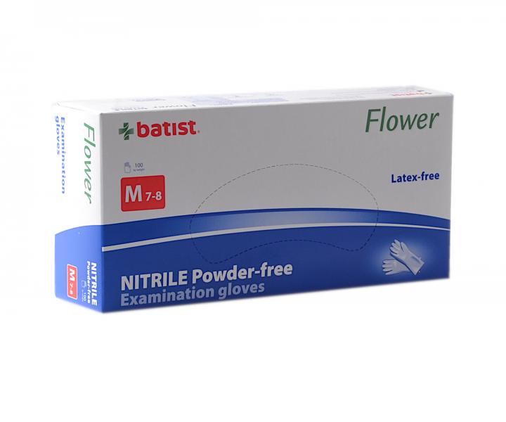 Jednorázové nitrilové rukavice Batist Flower Premium 100 ks - M