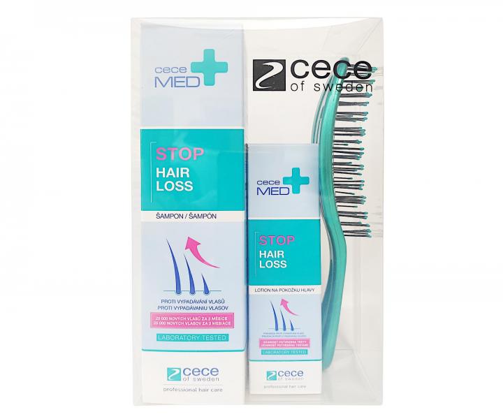 Dárková sada proti vypadávání vlasů Cece Med Stop Hair Loss + kartáč Olivia Garden zdarma