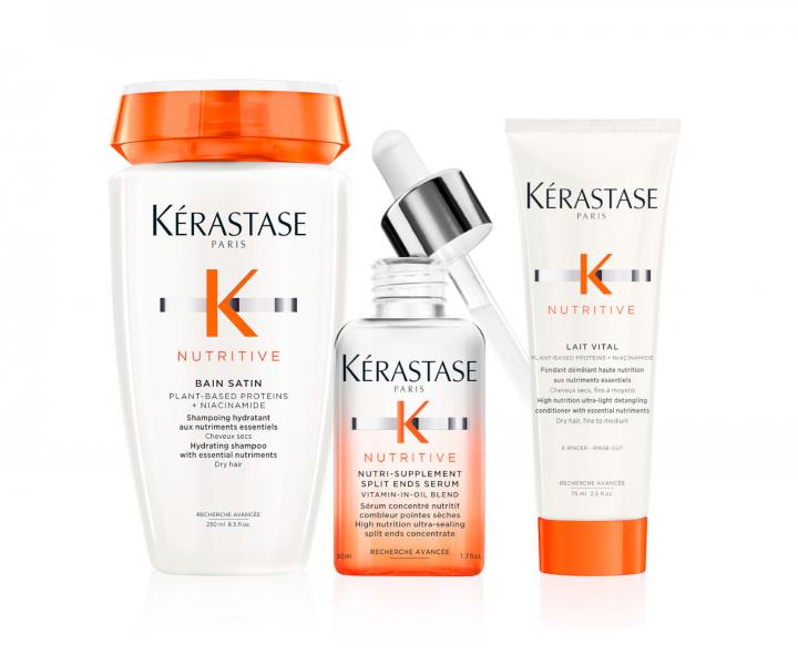 Sada pro hydrataci suchch vlas Krastase Nutritive + kondicionr 75 ml zdarma