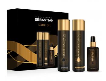 Dárková sada pro hladké a lesklé vlasy Sebastian Professional Dark Oil