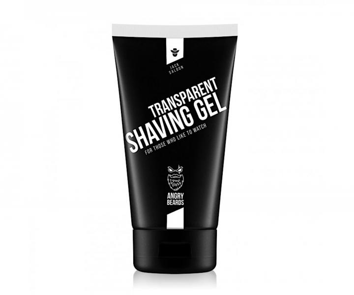 Transparentn gel na holen Angry Beards Transparent Shaving Gel Jack Saloon - 150 ml