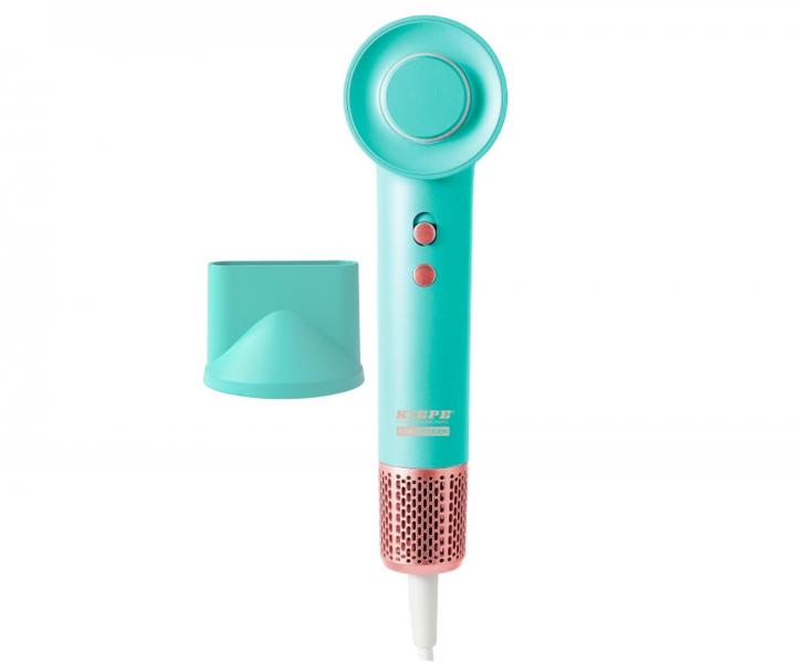 F�n na vlasy Kiepe Professional Home Precision BLDC Hair Dryer - 1100 W, tyrkysov� + kart�� Kiepe zdarma