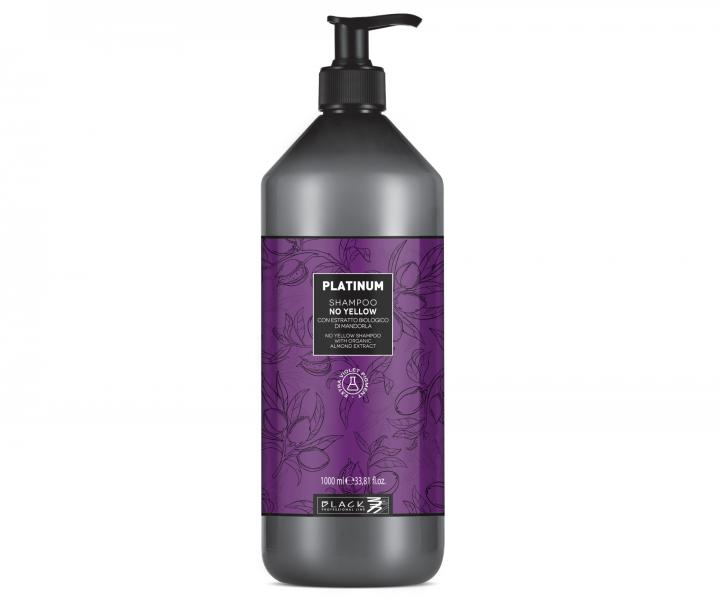 Šampon pro melírované vlasy Black Platinum No Yellow - 1000 ml