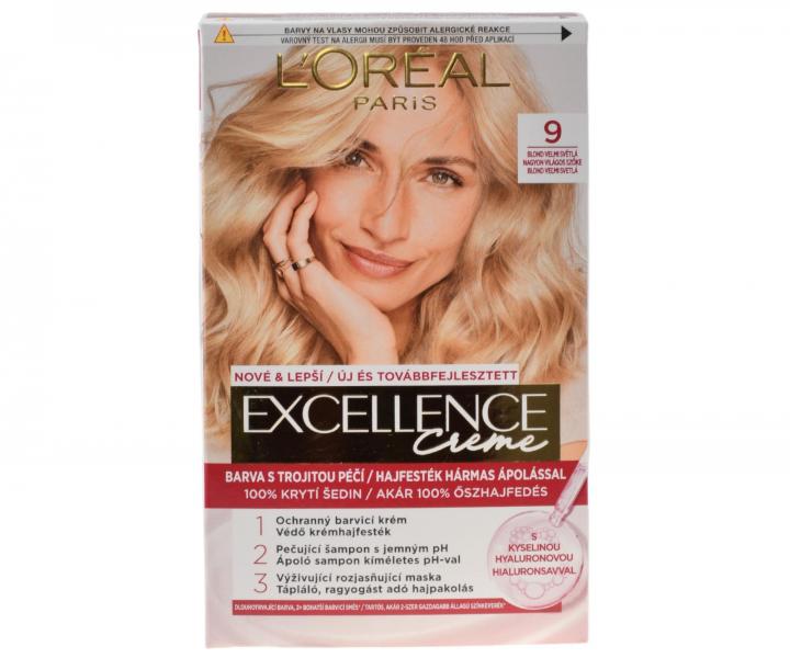 Permanentní barva Loréal Excellence 9 blond velmi světlá