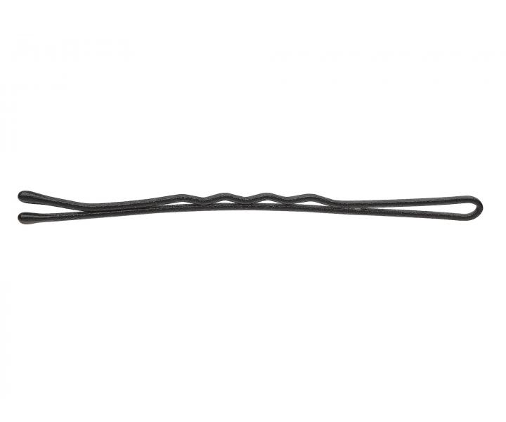 Vlnitá sponka Sibel Best Grip - 7 cm, černá - 250 g