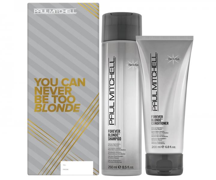 Drkov sada pro blond vlasy Paul Mitchell Forever Blonde Duo
