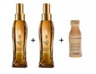 Sada 2ks Loral Mythic Oil Huile Originale + ampon Loral Absolut Repair ZDARMA