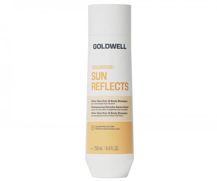 �ampon a sprchov� gel na vlasy a t�lo vystaven� slunci Goldwell Dualsenses Sun Reflects After-Sun Hair & Body Shampoo - 250 ml