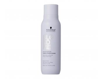 Neutralizan kondicionr pro poslen blond vlas Schwarzkopf BlondMe Bond Repair Purple Conditioner - 250 ml