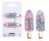 Spony do vlas� s podlo�kami Sister Young Lily Makeup Hair Clips Set - 6 cm, 2 ks - r��ovomodr�