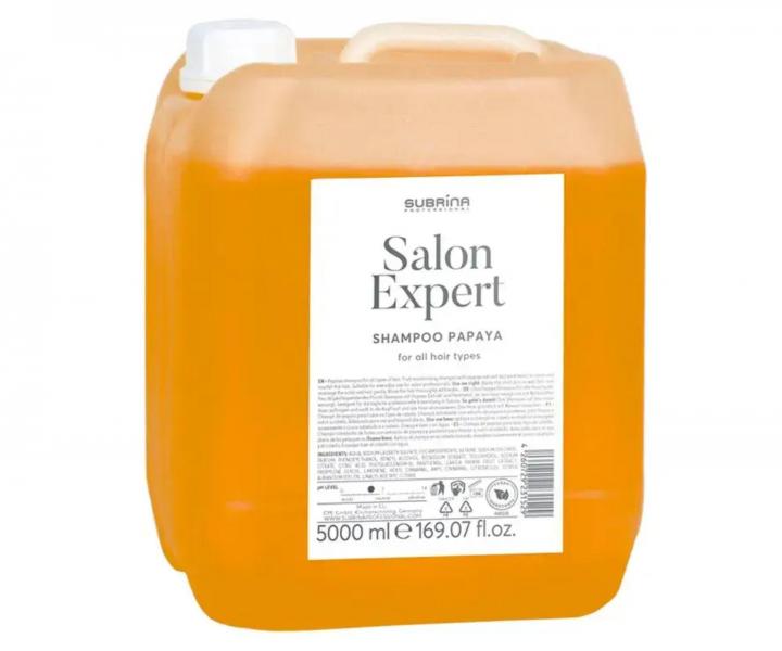 �ampon pro v�echny typy vlas� Subrina Professional Salon Expert Shampoo Papaya - 5000 ml