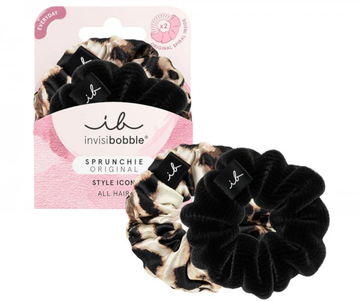 Ozdobné spirálové gumičky Invisibobble Sprunchie Original Style Icon - 2 ks