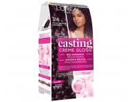 Peliv bez amoniaku Loral Casting Crme Gloss - 316 tmav fialov