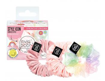 Ozdobné spirálové gumičky Invisibobble Sprunchie Macaron - 3 ks