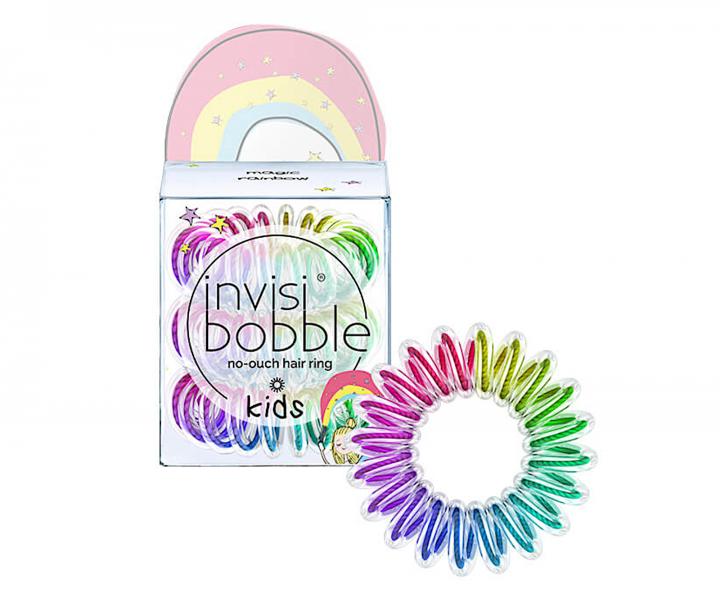 Dtsk spirlov gumika do vlas Invisibobble Kids Magic Rainbow - duhov, 3 ks
