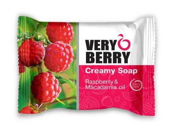 Krémové mýdlo na ruce Very Berry Maliny & Makadamiový olej - 100 g