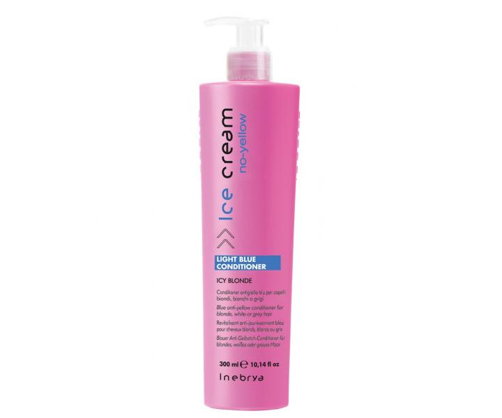 Kondicionr pro blond vlasy proti lutm odleskm Inebrya Icy Blonde No-Yellow - 300 ml