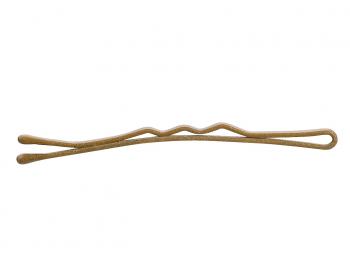 Vlnitá sponka Sibel Best Grips - 5 cm, matná zlatá - 250 g