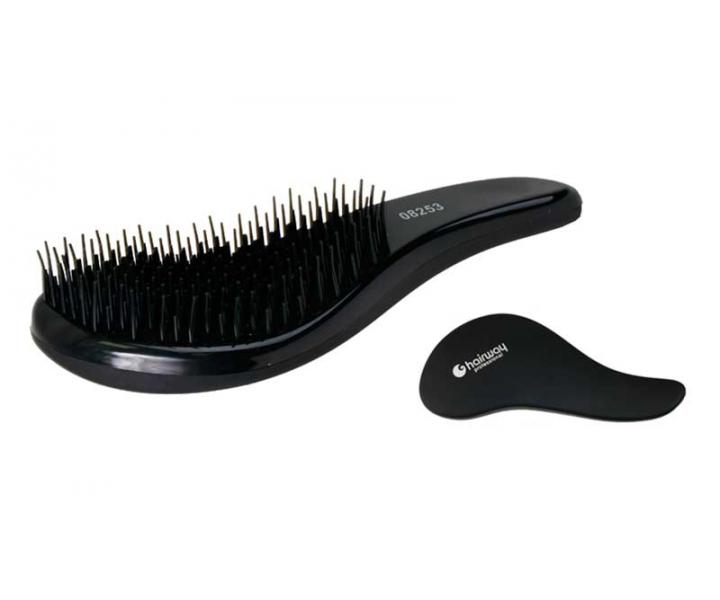 Kartáč na vlasy Hairway DeTangle - černý
