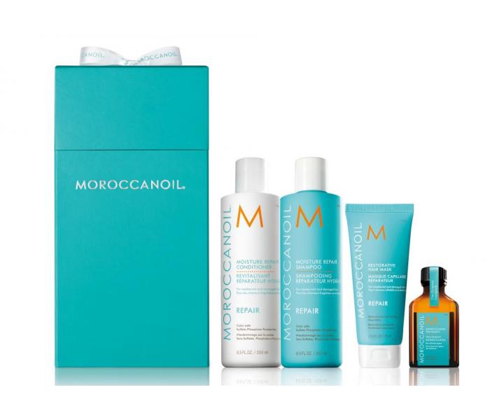 Drkov sada pro regeneraci vlas Moroccanoil Moisture Repair