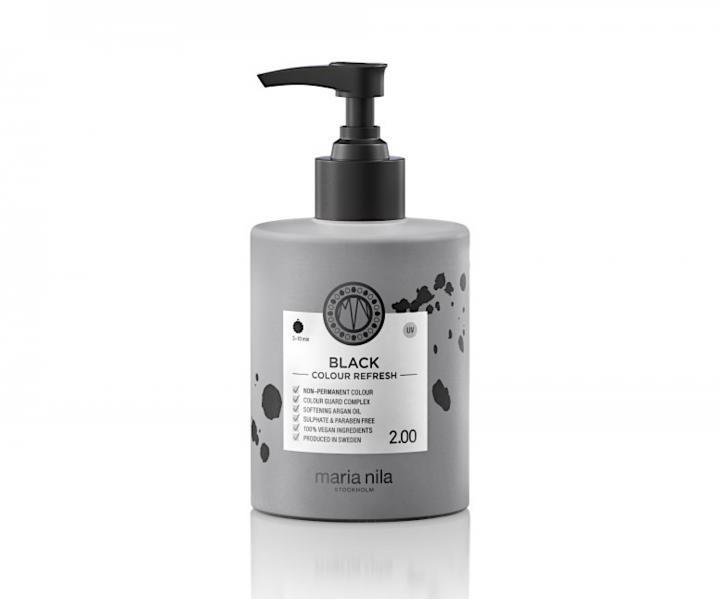 Maska pro oživení barvy vlasů Maria Nila Colour Refresh Black - černá, 300 ml