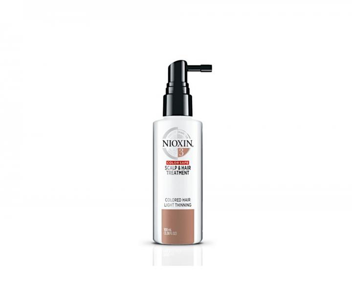 Bezoplachová péče pro mírně řídnoucí barvené vlasy Nioxin System 3 Scalp & Hair Treatment - 100 ml