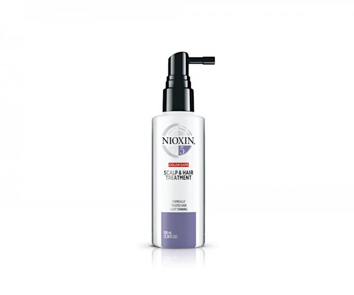 Bezoplachová péče pro mírně řídnoucí chemicky ošetřené vlasy Nioxin System 5 Treatment - 100 ml